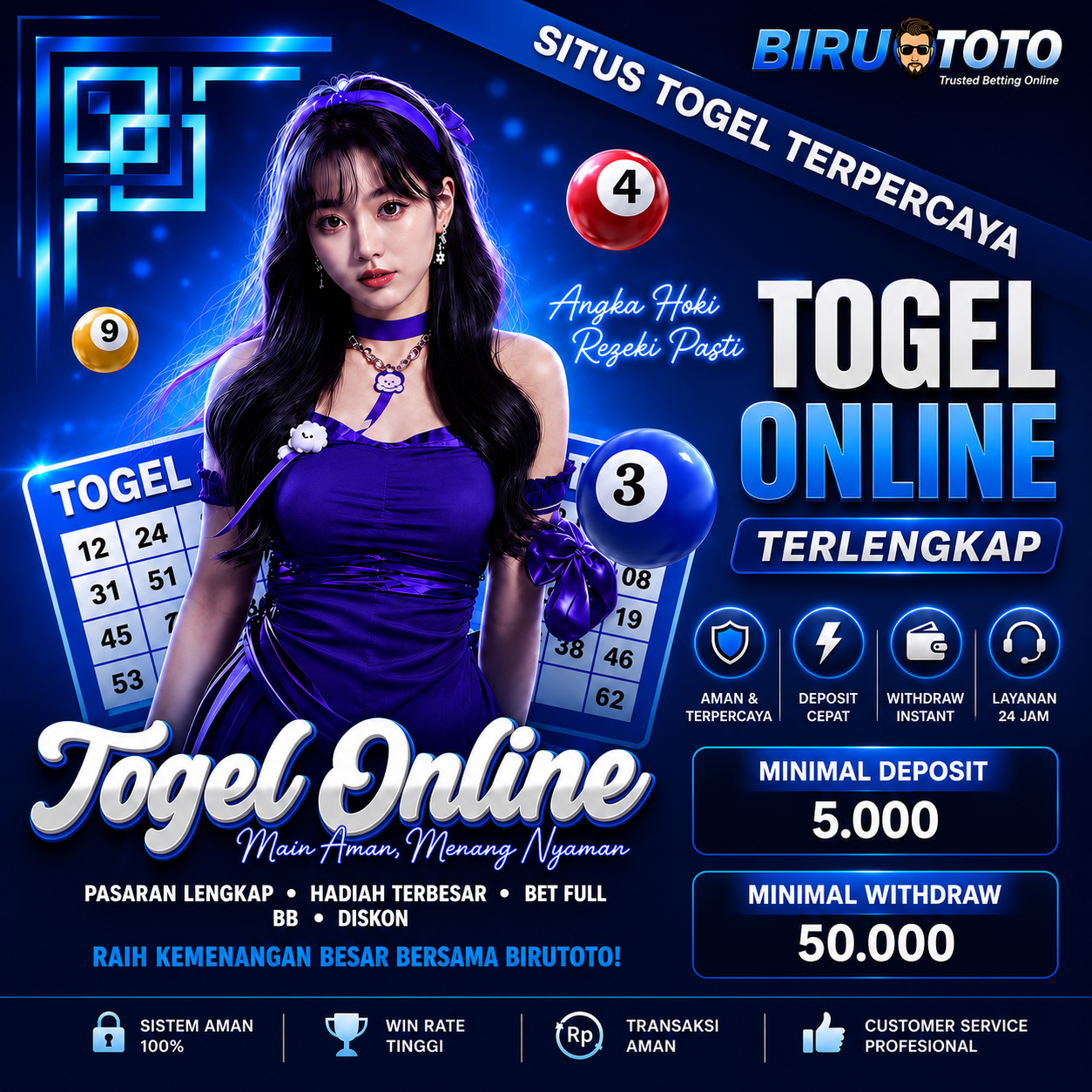 BIRUTOTO | Situs Togel Online Terpercaya Pasaran Lengkap Minimal Deposit 5.000